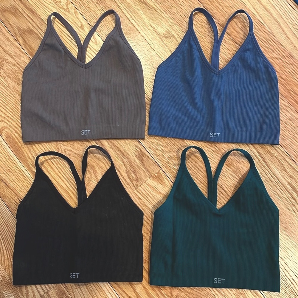 Set Active Cropped Gym Top Bundle Size Small